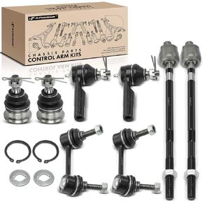 A-Premium Set of 8, Front Sway Bar Link, Lower Ball Joint, Inner Outer Tie Rod End, Compatible with Nissan Maxima 2000-2003, Infiniti I30 2000-2001, I35 2002-2004