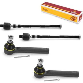 Metrix Premium 4 PCS Inner and Outer Tie Rod End Kit EV800049, ES3712 Fits 2005-2006 Saab 9-2X, 2004-2011 Subaru Impreza, 2010-2014 Subaru Outback, 2010-2014 Subaru Legacy, 2003-2008 Forester