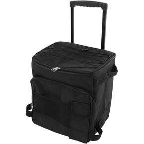VGEBY Rolling Cooler,43L Rolling Cooler Dual Waterproof Portable Insulated Wheeled Cooling Bag with Handle for Picnic Camping
