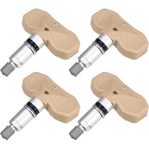 X AUTOHAUX 4pcs TPMS Sensor 15114379 for Chevrolet Tahoe for GMC Sierra 2005-2006 Plastic Beige