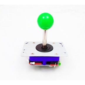 2/4/8 Way Adjustable Arcade Joystick PC Fighting Stick Parts for Video Game Arcade Lime Green Ball Tall