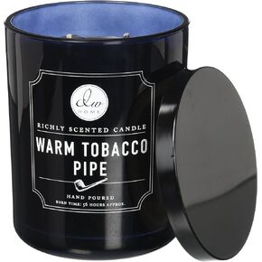 DW Home Large Double Wick Candle, Warm Tobacco Pipe