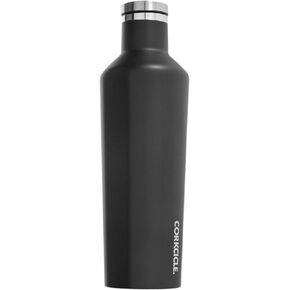 Corkcicle Classic Canteen Insulated Tumbler, Matte Black, 16 oz – Reusable Water Bottle Keeps Beverages Cold for 25 Hours & Hot 12 Hours – Cupholder Friendly Tumbler with Screw-On Cap