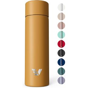 Mini Stainless Steel Water Bottle 14oz - Non-insulated | Designed for Bags | Slim, Lightweight & Stylish – Rose Pink