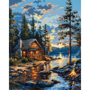 shinefly Paint by Numbers for Adults Beginners Home Acrylic Paint by Numbers Kits for Kids on Canvas 16x20 inch, Tokyo