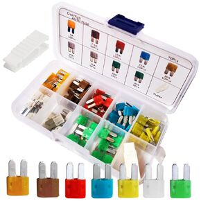 70 قطعة من صمامات Micro2 - مجموعة متنوعة من صمامات شفرات السيارة Haojiaho Micro2 (5Amp 7.5A 10A 15A 20A 25A 30A) مع ساحبة الصمامات، صمامات بديلة Micro2 لسيارة شاحنة قارب SUV RV