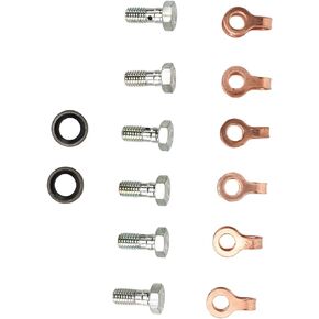 Fuel Injector Banjo Bolt Kit, Fuel Injector Return Line Banjo Bolt Kit 3905307 Replacement for Ram for Cummins 12V 4bt 6bt 6ct