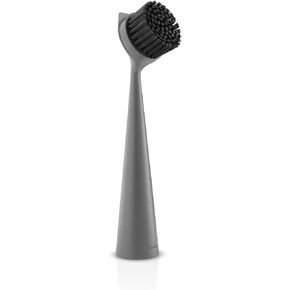 EVA SOLO | Dishbrush Nylon | Robust Washing-up Brush with a Practical & Effective Kitchen Scrubber Edge | Multipurpose Cleaning Brush | Danish Design, Functionality & Quality | Black