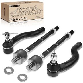 A-Premium Set of 4, Front Inner & Outer Tie Rod End Kit, Compatible with Toyota RAV4 2006-2018