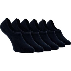 Men-Women Unisex No Show Socks Non Slip Bamboo Low Cut Casual Socks (Pairs of 6)