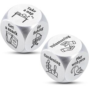 2Pcs 2024 Retirement Gifts for Woman Men Funny Decider Dice Happy Retirement Gifts for Women Coworker Colleague Employee Appreciation Gifts for Retired Teacher Coach Going Away Leaving Gifts for Boss