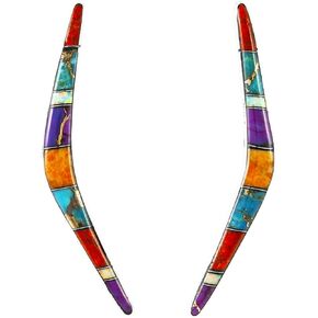 Turquoise Earrings 925 Sterling Silver & Genuine Turquoise (Choose Color)