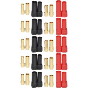 10Pairs Amass XT150 6mm Banana Bullet Plug 130 High Rated Amps Male Female Adapter Gold Plated for RC ESC Charger Lead