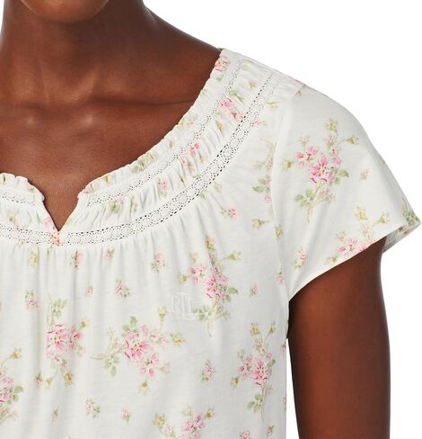 Lauren Ralph Lauren Split-Neck Ballet Gown Ivory Floral MD (US 8-10) in Saudi Arabia