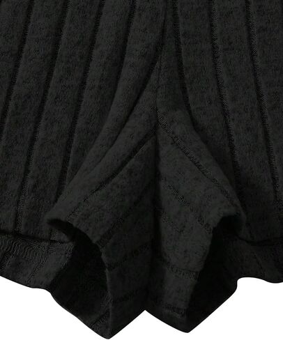 MakeMeChic ملابس نسائية كاجوال مكونة من قطعتين ملابس مرقعة مضلعة متماسكة قطع علوية برباط الخصر مجموعة السراويل القصيرة in Saudi Arabia