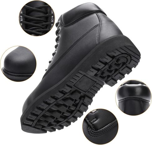 Water Resistant Steel Toe Work Boots For Men,Indestructible Work Shoes Non Slip Industrial and Construction Lightweight Safety Work Boots in Saudi Arabia