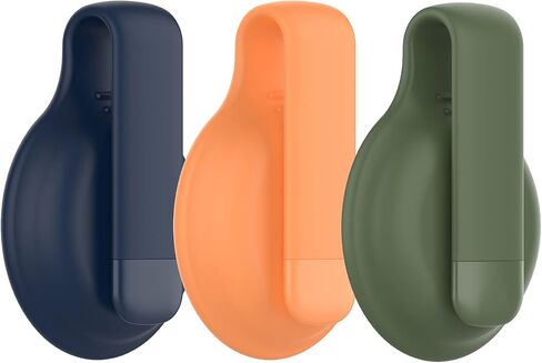 Clip Holder Compatible with Apple Airtags Tracker Finder, Soft Silicone Replacement Case Clip for Airtags (10Colors) in Kuwait