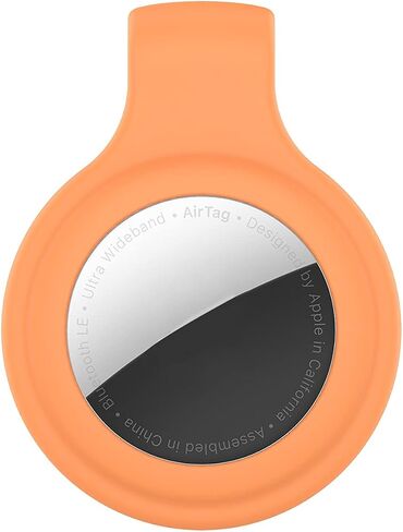 Clip Holder Compatible with Apple Airtags Tracker Finder, Soft Silicone Replacement Case Clip for Airtags (10Colors) in Kuwait