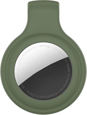 Clip Holder Compatible with Apple Airtags Tracker Finder, Soft Silicone Replacement Case Clip for Airtags (10Colors) in Kuwait