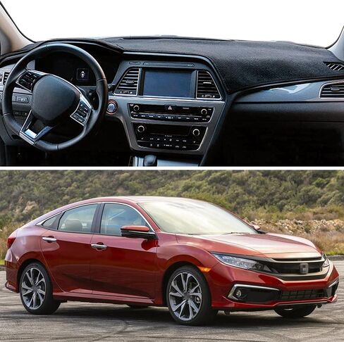 Car Dashboard Carpet Dash Board Cover Mat Non-Slip Compatible with 2016-2021 17 18 19 20 Honda Civic 10th in Saudi Arabia