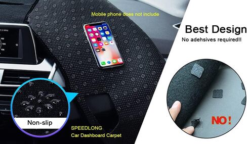 Car Dashboard Carpet Dash Board Cover Mat Non-Slip Compatible with 2016-2021 17 18 19 20 Honda Civic 10th in Saudi Arabia