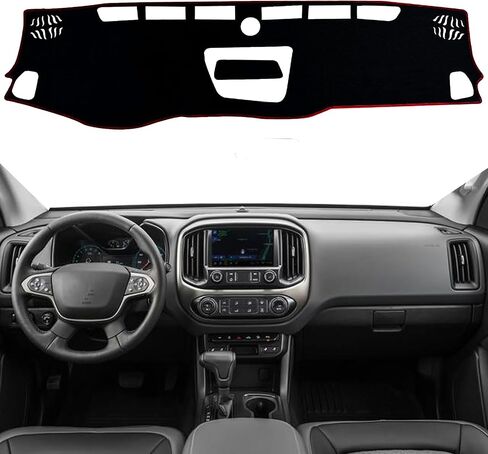 Dash Mat Cover Interior Dashboard Protection pad Compatible with Chevrolet Colorado Truck 2015-2022 Sunshade Glare UV Rays Protector (Black Trim) in Saudi Arabia