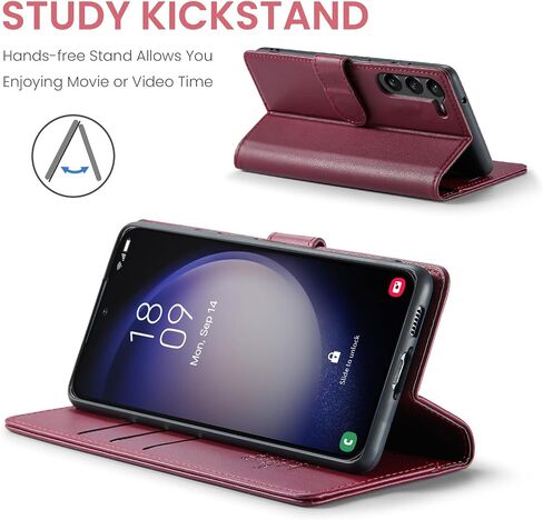 for Samsung Galaxy S23 Plus/S23+ Wallet Case with RFID Blocking Credit Card Holder, PU Leather Folio Flip Kickstand Protective Shockproof Cover Women Men for Samsung S23 Plus Phone case(Black) in Saudi Arabia