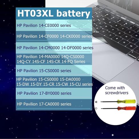 HT03XL بطارية كمبيوتر محمول ل جناح HP 14 15 17 14-CF 14-DF 15-CS 15-CU 15-DA 17-by0xxx L11421-542 L11119-855 حصان جناح استبدال البطارية in Kuwait