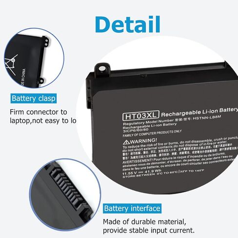 HT03XL بطارية كمبيوتر محمول ل جناح HP 14 15 17 14-CF 14-DF 15-CS 15-CU 15-DA 17-by0xxx L11421-542 L11119-855 حصان جناح استبدال البطارية in Kuwait