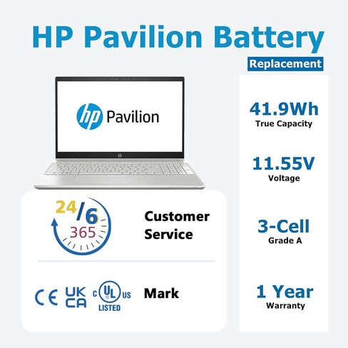 HT03XL بطارية كمبيوتر محمول ل جناح HP 14 15 17 14-CF 14-DF 15-CS 15-CU 15-DA 17-by0xxx L11421-542 L11119-855 حصان جناح استبدال البطارية in Kuwait