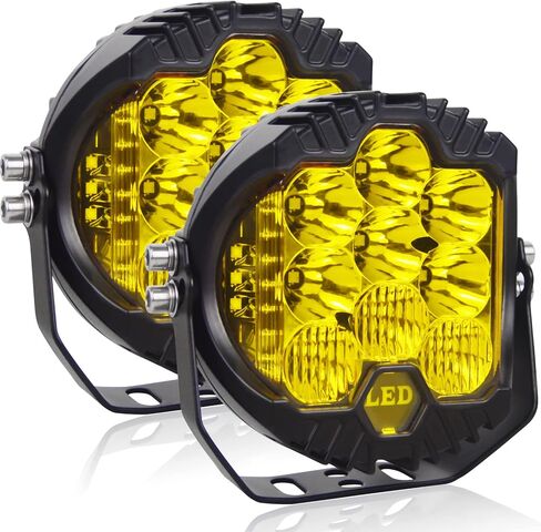 AUXTINGS 5 inch 50W White Side Shooter LED Work Light Bar Off Road Driving Light Spot Flood Combo Driving Lamp IP67 Waterproof Fog Lights for Jeep Truck ATV SUV Car Boat,10-30V in Saudi Arabia