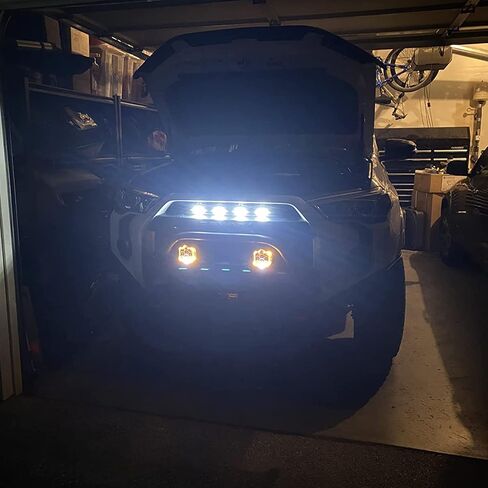 AUXTINGS 5 inch 50W White Side Shooter LED Work Light Bar Off Road Driving Light Spot Flood Combo Driving Lamp IP67 Waterproof Fog Lights for Jeep Truck ATV SUV Car Boat,10-30V in Saudi Arabia
