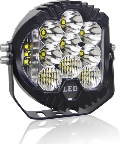 AUXTINGS 5 inch 50W White Side Shooter LED Work Light Bar Off Road Driving Light Spot Flood Combo Driving Lamp IP67 Waterproof Fog Lights for Jeep Truck ATV SUV Car Boat,10-30V in Saudi Arabia