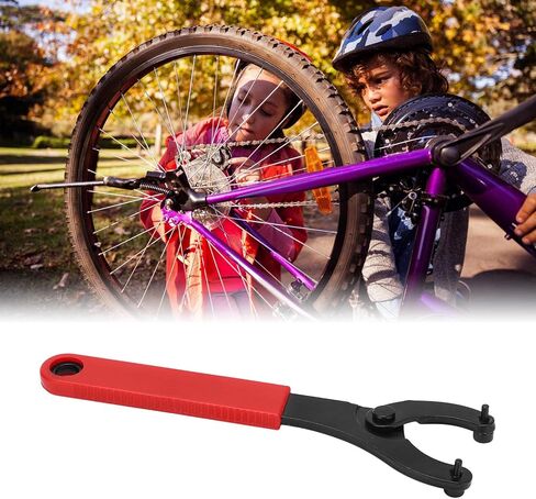 Bicycle Center Shaft Removal Tool, Adjustable Opening Size Bicycle Flywheel Wrench Number Eight Shaped for Bicycle in Saudi Arabia