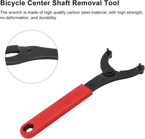 Bicycle Center Shaft Removal Tool, Adjustable Opening Size Bicycle Flywheel Wrench Number Eight Shaped for Bicycle in Saudi Arabia