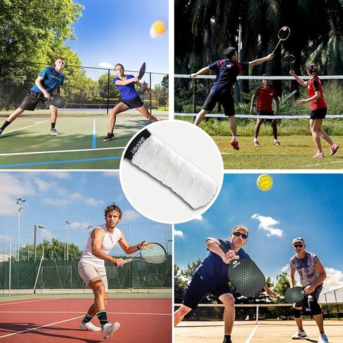 3 Packs Towel Grip Tape for Pickleball Paddle Tennis Badminton Racket Overgrip Comfort Dry Feel Racquet Handle Wrap Pickle Ball Equipment Accessories Kit Tennis Lovers Women Men Ideal in Kuwait