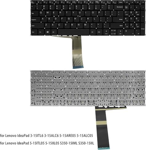 3-15ITL6 استبدال لوحة المفاتيح بإضاءة خلفية أمريكية لجهاز Lenovo IdeaPad 3-15ITL6 3-15ALC6 5-15ARE05 5-15ALC05 5-15ITL05 5-15IIL05 S350-15IML S350-15IIL غير بإضاءة خلفية in Saudi Arabia