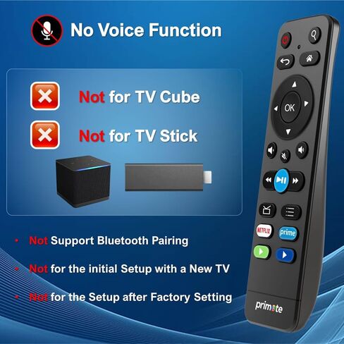 Backlit Remote Replacement for Toshiba/Insignia Smart TV, Compatible with Fire/Roku SmartTV - w/Soundbar Audio Control - (No Voice Search) [NOT for Stick] in Saudi Arabia