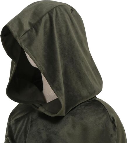 عباءة بغطاء للرأس من العصور الوسطى من Yolsun عصر النهضة مع غطاء للرأس للبالغين، أزياء تنكرية للهالوين in Kuwait