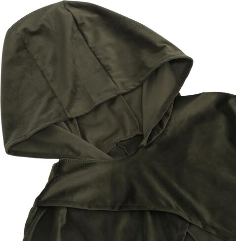 عباءة بغطاء للرأس من العصور الوسطى من Yolsun عصر النهضة مع غطاء للرأس للبالغين، أزياء تنكرية للهالوين in Kuwait