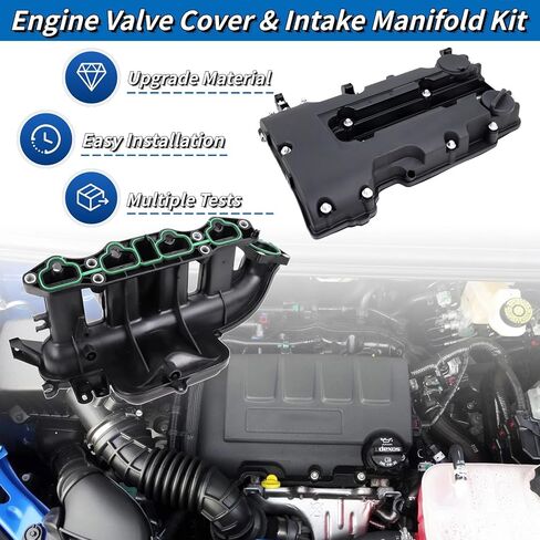 ترقية غطاء صمام المحرك ومجموعة مشعب السحب المتوافقة مع 2012-2020 تشيفي سونيك كروز تراكس بويك إنكور 1.4L يستبدل # 615-380KIT 55573746 615-380 264-968 25198874 25200449 in Kuwait