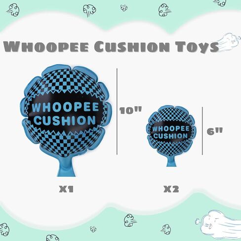 POPLAY 3 Packs Whoopee Cushions, Fart Prank for Novelty Party Favors Kids and Adults Fart Pillow Novelty Gifts in Saudi Arabia