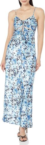 The Drop Women's Shelby Tie-Up Cutout Slip Dress in Saudi Arabia