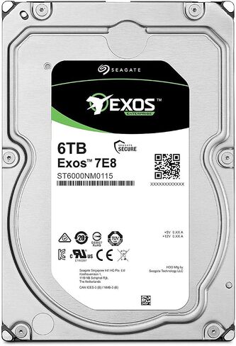 Seagate Exos 7E8 6TB 512e SATA 256MB Cache 3.5-Inch Enterprise Hard Drive - Frustration Free Packaging (ST6000NM0115) (Renewed) in Saudi Arabia
