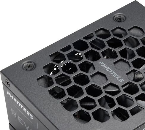 Phanteks (PH-P850PSF_02) Revolt SFX 850W 80PLUS Platinum، عامل شكل SFX صغير الحجم للغاية، ATX 3.0، مصدر طاقة PCIe 5.0، وحدات كاملة، كفاءة مصنفة بالبلاتينيوم، مروحة صامتة، أسود in Kuwait