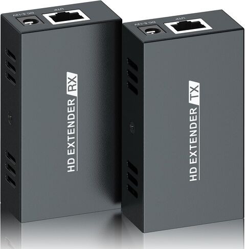 PWAYTEK HDMI عبر إيثرنت، موسع HDMI 164 قدمًا/50 مترًا، تمديد إشارة 1080P@60 هرتز بواسطة كابل Cat5e/6/7، نقل مزامنة الصوت والفيديو، دعم ثلاثي الأبعاد، EDID، POC in Kuwait