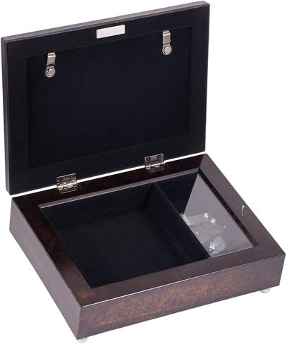 Cottage Garden Serenity Prayer Ocean Waves Burlwood Finish Jewelry Music Box Plays Amazing Grace in Saudi Arabia