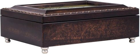 Cottage Garden Serenity Prayer Ocean Waves Burlwood Finish Jewelry Music Box Plays Amazing Grace in Saudi Arabia