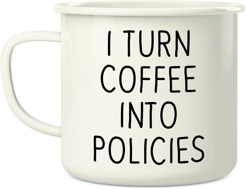 Retreez I Turn Coffee Into Policies Insurance Agent 16 أونصة من الفولاذ المقاوم للصدأ معدن من الفولاذ المقاوم للصدأ للتخييم في المخيمات - هدية عيد ميلاد ملهمة ساخرة مضحكة لصديق زميل العمل sis Bro Da Mom in Saudi Arabia