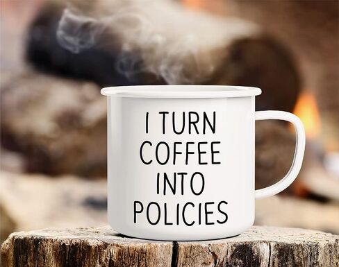 Retreez I Turn Coffee Into Policies Insurance Agent 16 أونصة من الفولاذ المقاوم للصدأ معدن من الفولاذ المقاوم للصدأ للتخييم في المخيمات - هدية عيد ميلاد ملهمة ساخرة مضحكة لصديق زميل العمل sis Bro Da Mom in Saudi Arabia